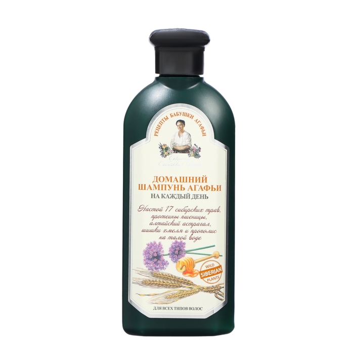 Шампунь для волос Рецепты бабушки Агафьи, домашний для всех типов волос, 350 мл Шампунь для волос Рецепты бабушки Агафьи, домашний для всех типов волос, 350 мл