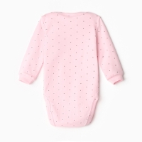 Боди детское, цвет розовый/горошек, рост 80 см Боди детское, цвет розовый/горошек, рост 80 см