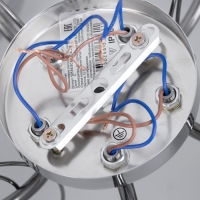 Люстра потолочная Белл 5х40Вт Е27 Хром, Черный хром 57x57x22 см Люстра потолочная Белл 5х40Вт Е27 Хром, Черный хром 57x57x22 см