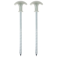 Колышек для палатки, с флуоресцентной шляпкой Колышек для палатки, с флуоресцентной шляпкой