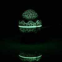 Световой прибор &laquo;Яйцо динозавра&raquo; 10 см, динамик, съёмная полусфера, свечение RGB, пульт ДУ, USB, синий