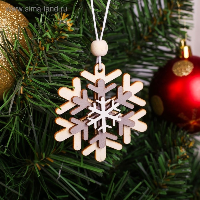 Подвеска новогодняя &laquo;Праздничная снежинка&raquo;