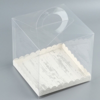 Коробка кондитерская, сундук, упаковка, &laquo;Дорогому человеку&raquo;, 20 х 20 х 20 см