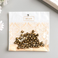 Набор декора для творчества металл "Под бронзу" d=0,8 см набор 60 шт Набор декора для творчества металл "Под бронзу" d=0,8 см набор 60 шт