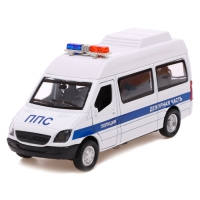 Машина &laquo;Спецслужбы&raquo;, металлическая, световые и звуковые эффекты, открываются двери, инерция, цвет МИКС