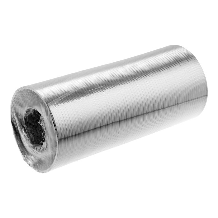 Воздуховод гофрированный Воздуховод гофрированный "Алювент", d=125 мм, раздвижной до 3 м, алюминиевый