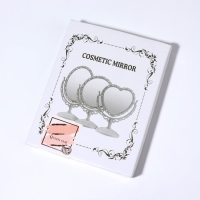 Зеркало настольное &laquo;Круг&raquo;, двустороннее, с увеличением, d зеркальной поверхности 10 см, цвет золотистый