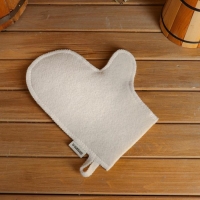 Рукавица для бани с вышивкой "23 февраля", первый сорт Рукавица для бани с вышивкой "23 февраля", первый сорт