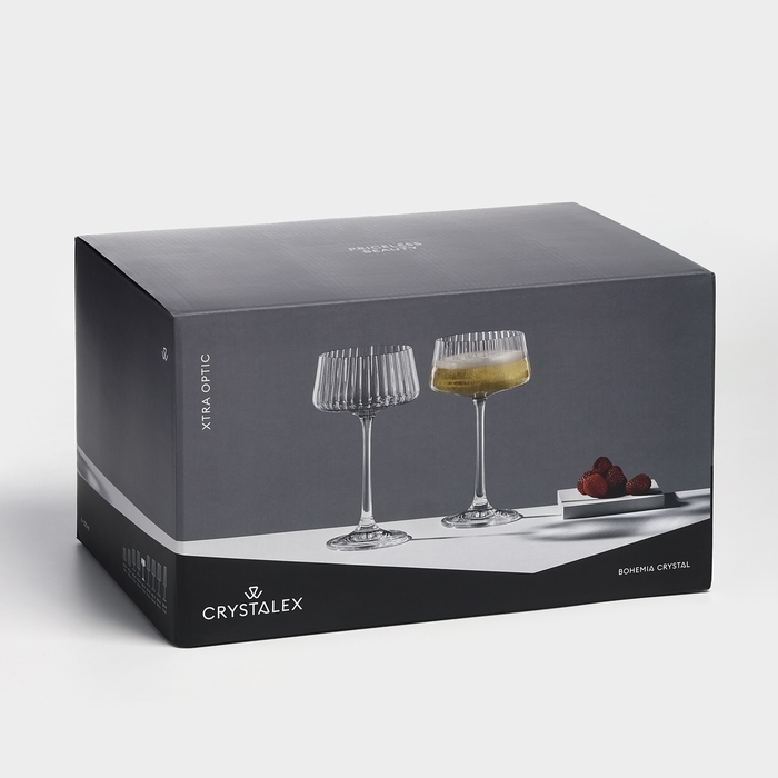 Набор стеклянных креманок «Экстра», 220 мл, 6 шт Набор стеклянных креманок «Экстра», 220 мл, 6 шт