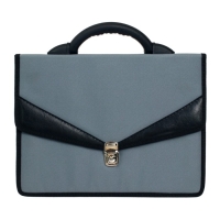 Портфель деловой 350 х 260 х 100 мм, текстильный, 2 отделения "Ладога" комбинированный серый, 1С112 Портфель деловой 350 х 260 х 100 мм, текстильный, 2 отделения "Ладога" комбинированный серый, 1С112