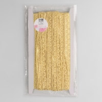 Тесьма декоративная &laquo;Змейка&raquo;, 15 мм, 10 &plusmn; 1 м, цвет золотой