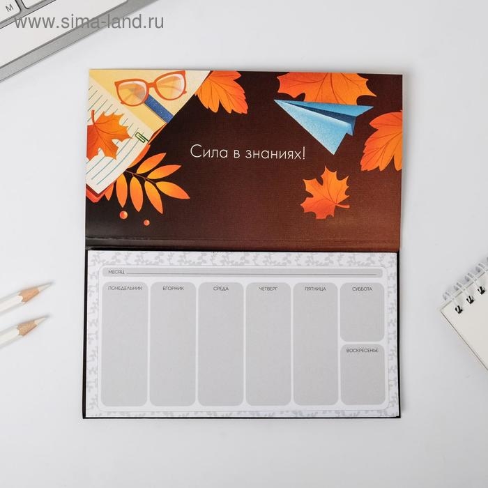 Подарочный набор &laquo;С днём учителя&raquo;: ежедневник А5, 80 листов, планинг с отрывными листами, 50 листов