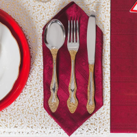 Набор столовых приборов &laquo;Тройка&raquo;, 24 предмета, толщина 2 мм, локальное нитрид-титановое покрытие, декоративная коробка