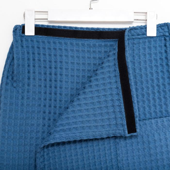 Килт вафельный банный Этель «Boho» 75*145 см. цв. синий, 100% хл, 290 г/м2 Килт вафельный банный Этель «Boho» 75*145 см. цв. синий, 100% хл, 290 г/м2