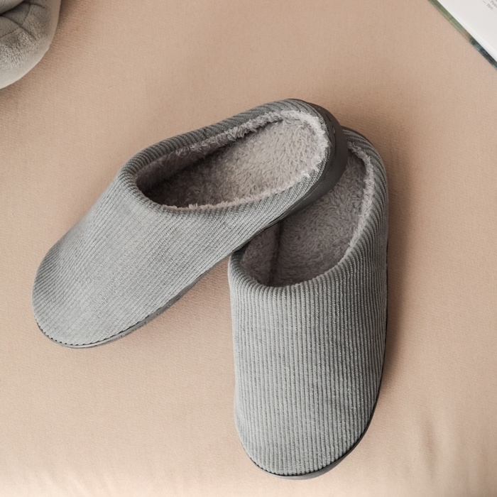 Тапочки мужские размер 40-41, цвет серый