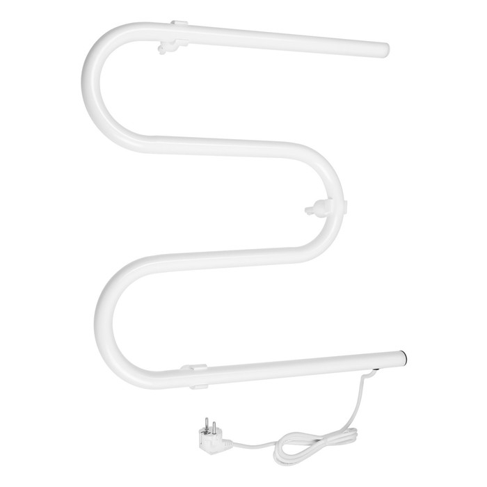 Полотенцесушитель электрический ZEIN, PE-02, М-образный, 500х500 мм, белый Полотенцесушитель электрический ZEIN, PE-02, М-образный, 500х500 мм, белый
