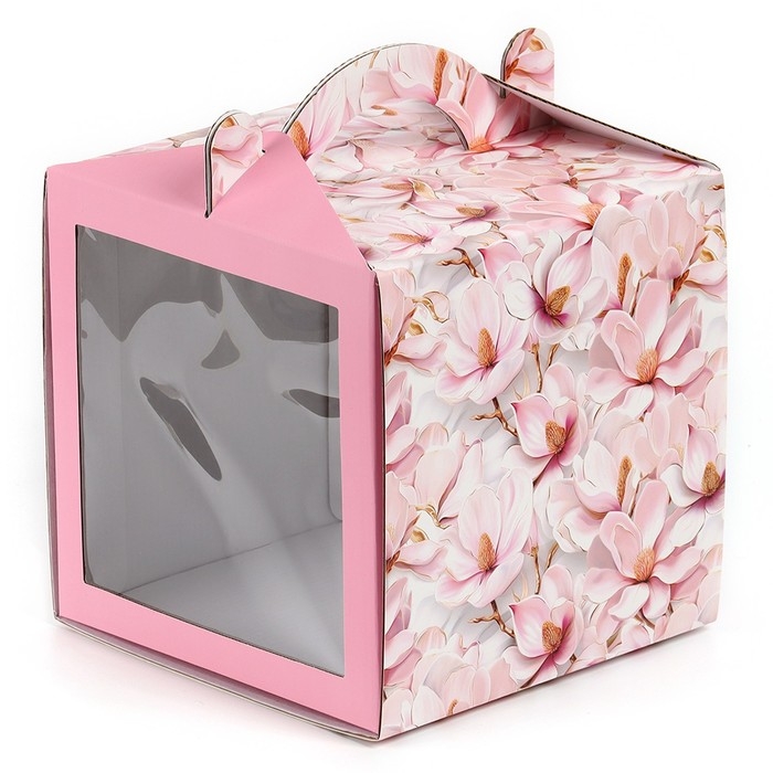 Коробка кондитерская с окном, сундук, &laquo;Самой нежной&raquo;, 20 х 20 х 20 см