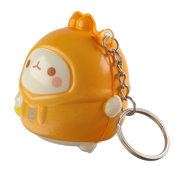 Мялка-сквиш &laquo;Зайка&raquo;, на брелоке, цвет МИКС