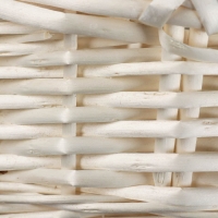 Набор корзин плетёных, ива, 3 шт., овальные, белые, большие