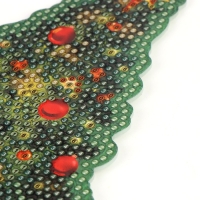 Алмазная мозаика на новый год с полным заполнением на фигурке &laquo;Ёлка&raquo;, новогодний набор для творчества