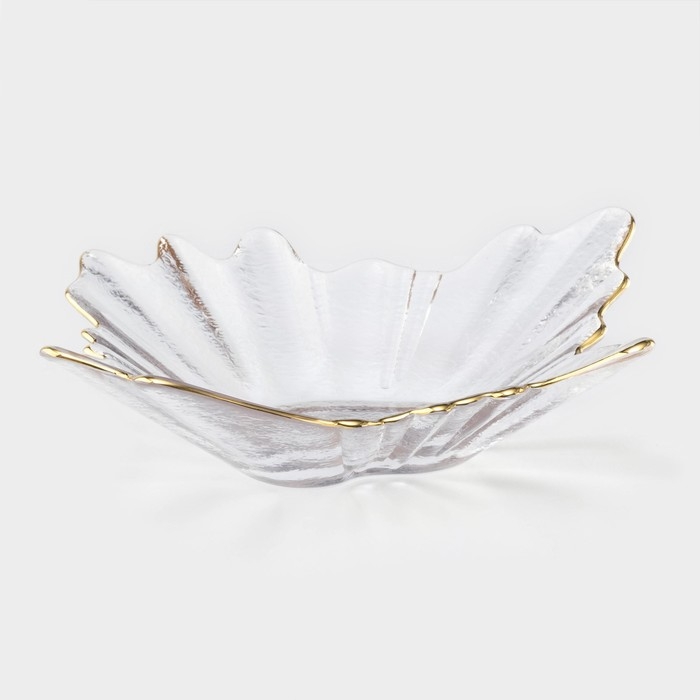 Тарелка стеклянная сервировочная &laquo;Рени&raquo;, 24&times;22&times;6 см, цвет прозрачный