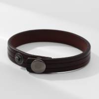Браслет кожа &laquo;Миллениум&raquo; классика, цвет тёмно-коричневый