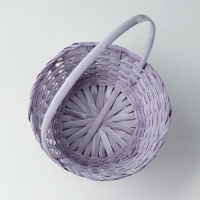 Набор корзин, 19х7,5х9,5/31 см, 22х9х11/34 см, 24х9х11,5/35 см, 3 шт, фиолетовые, бамбук