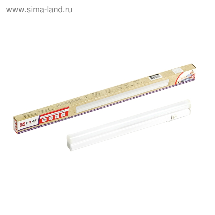 Светильник светодиодный IN HOME СПБ-Т5, 5 Вт, 230 В, 6500 К, 450 Лм, 300 мм