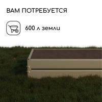 Грядка оцинкованная, 195 &times; 100 &times; 34 см, Greengo