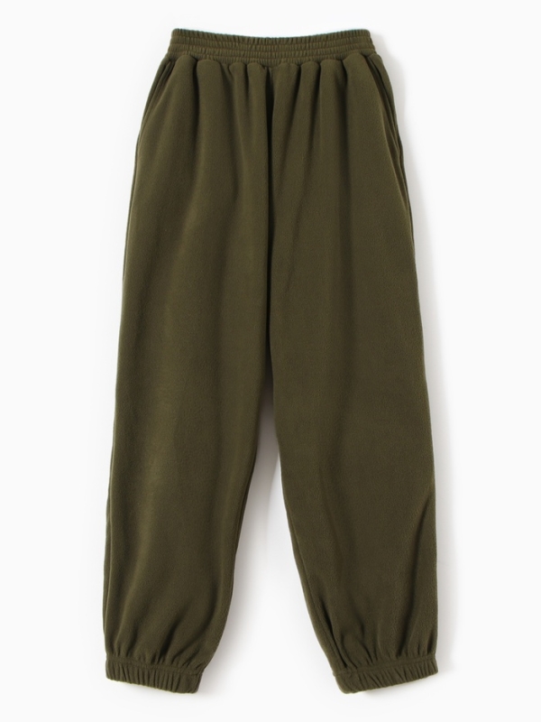 Брюки флисовые для девочки MINAKU: Fleece Soft, цвет хаки, рост 158 см