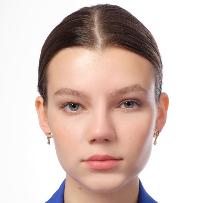 Серьги металл &laquo;Таяние&raquo; капли, цвет золото