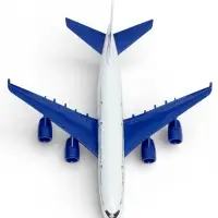 Модель металл. "Авиалайнер", 22 см, свет-звук, инерц., подв. детали 1706C158-R (36)