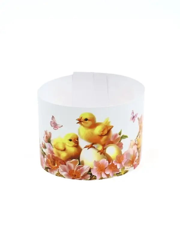 Форма ободок для кулича на Пасху &laquo;Цыплята&raquo;, 24&times;5 см