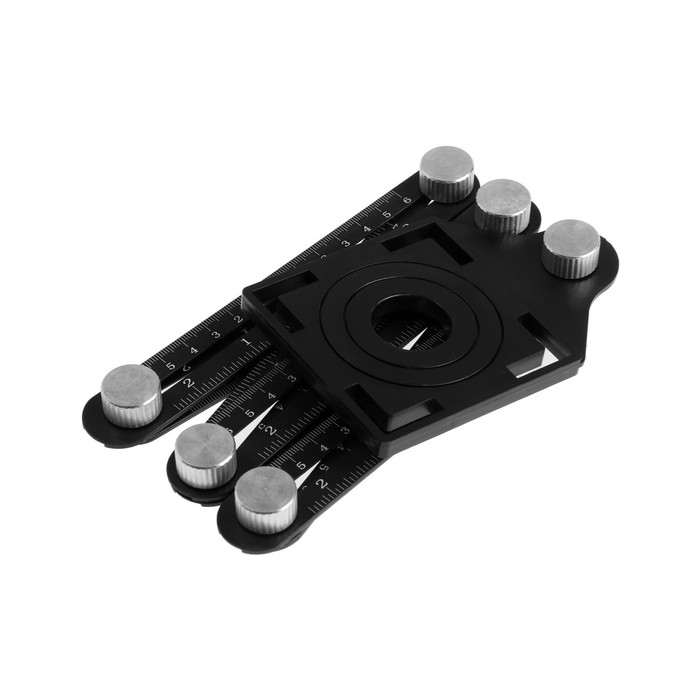 Складная линейка ТУНДРА, для позиционирования отверстий при сверлении, 6 углов, 25-45-60 Складная линейка ТУНДРА, для позиционирования отверстий при сверлении, 6 углов, 25-45-60