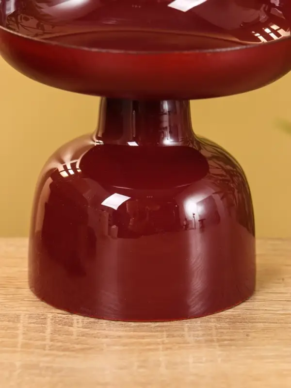 Подсвечник на 1 свечу "Сливовый" глянцевый 10х10х9 см