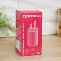 Подставка для ножей с наполнителем Доляна &laquo;Нежность&raquo;, 22&times;11 см, цвет бежевый