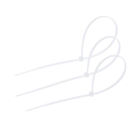 Хомут Нейлоновый 2,5х200, белый , набор 100 шт