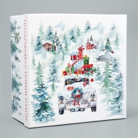 Коробка подарочная «С Новым годом!», 26.2 х 26.2 х 14 см, Новый год Коробка подарочная «С Новым годом!», 26.2 х 26.2 х 14 см, Новый год