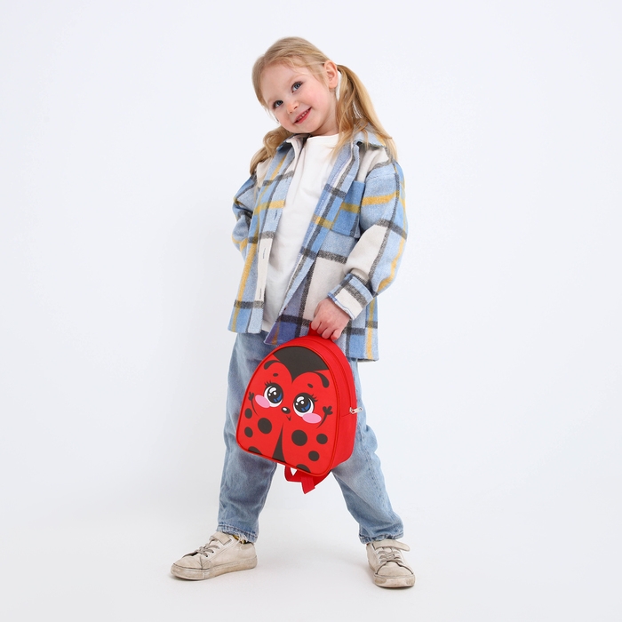 Рюкзак детский для девочки &laquo;Божья коровка&raquo;, р-р. 23х20,5 см