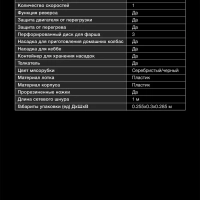 Мясорубка HY-MG5591 1900Вт серебристый