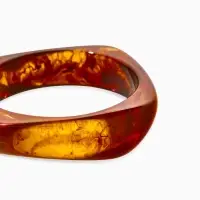 Браслет манжет акрил "Тренд", цвет коричневый