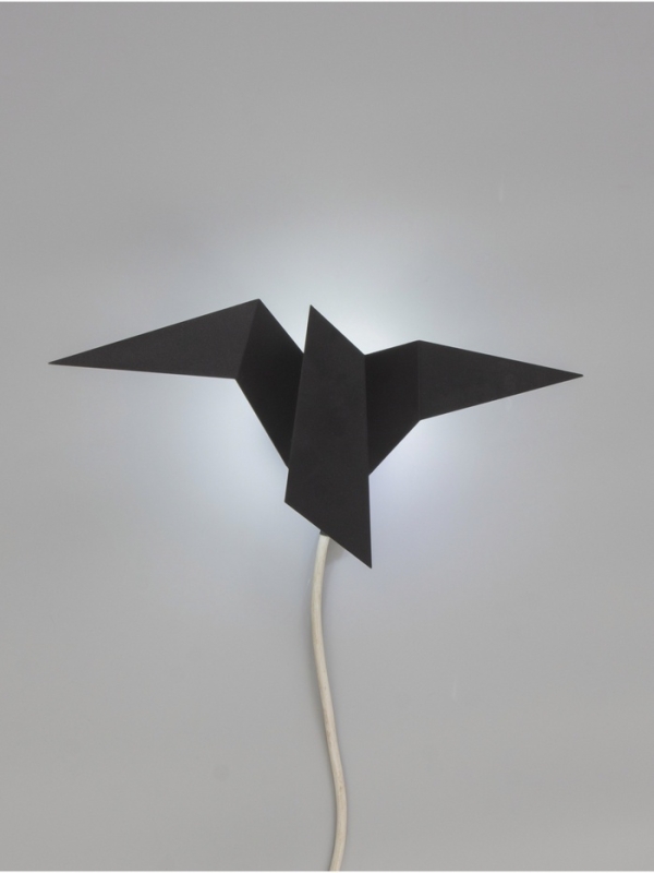 Светильник Crow 1х10Вт GU10 черный 35х18х10см