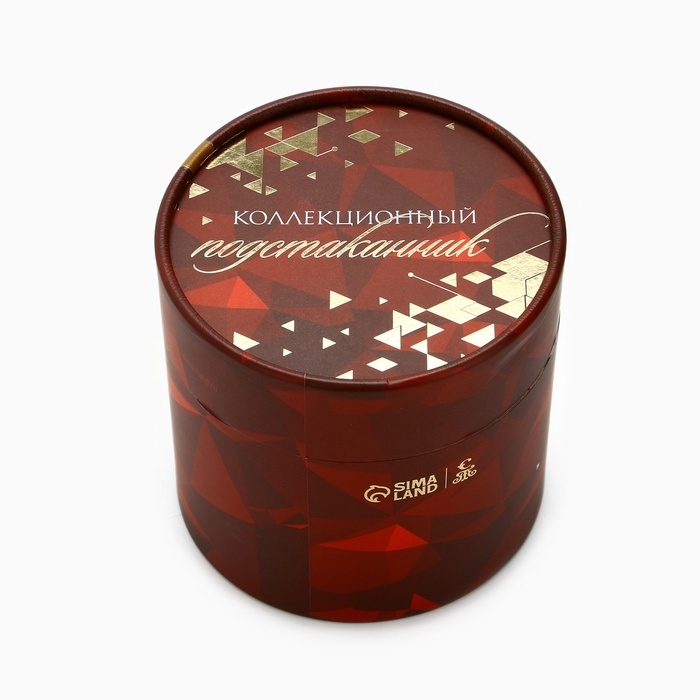 Подстаканник &laquo;Золотой человек&raquo;, 12.6 х 8.7 х 12 см