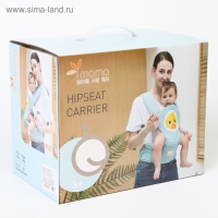 Рюкзак-кенгуру, хипсит для малыша &laquo;Животные&raquo;, цвет голубой