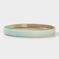 Тарелка десертная "Sand Ripples" Magistro 20см, 20,5х2,5 цвет желтый, голубой, коричневый