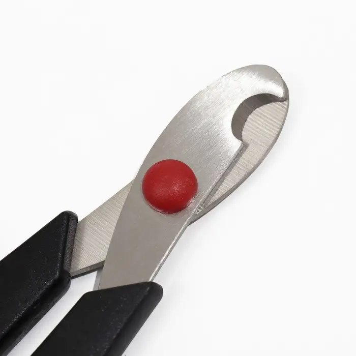 Ножницы-когтерезы средние с упором для пальца, 13.5&times;6.5&times;0.8 см, эконом, МИКС