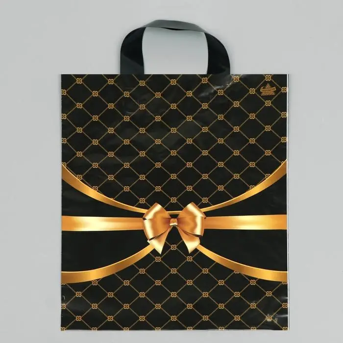 Пакет &laquo;Золотые сети&raquo;, полиэтиленовый с петлевой ручкой, 35&times;28 см, 55 мкм