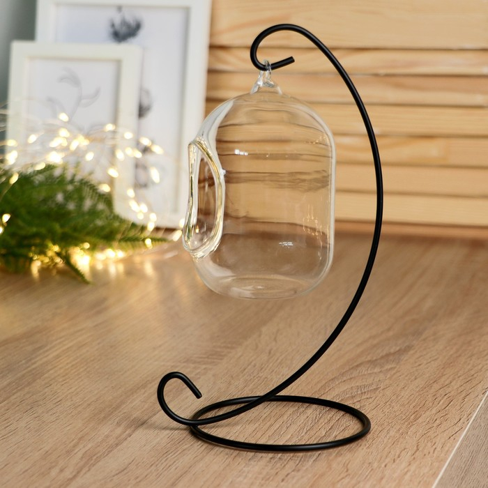 Флорариум "Цилиндр" 12х8 см на подвесе (23 см)