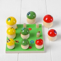 Счётный материал &laquo;Грибочки на полянке&raquo;, набор 9 шт.