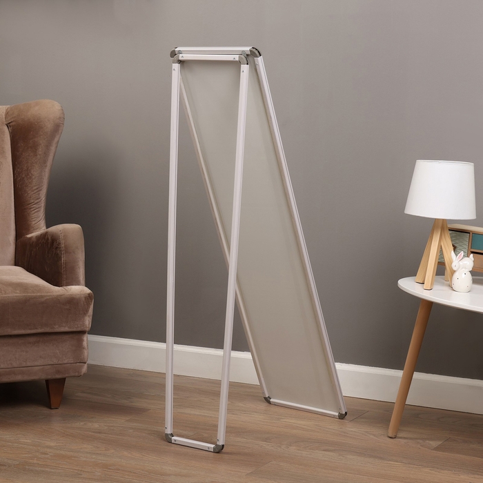 Зеркало интерьерное напольное,акрил, 35 х 125 см, белое, Зеркало интерьерное напольное,акрил, 35 х 125 см, белое,